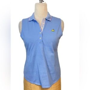 Magnolia Lane Blue Augusta National Golf Masters Sleeveless Top